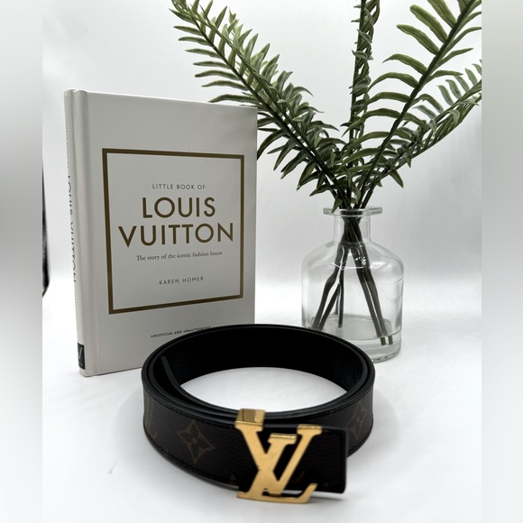 Louis Vuitton Accessories - SOLD-Louis Vuitton Initial Monogram/Calfskin Reversible Belt 75cm/30 in